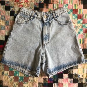 Los Angeles Apparel High-Waisted Mid-Length Shorts
